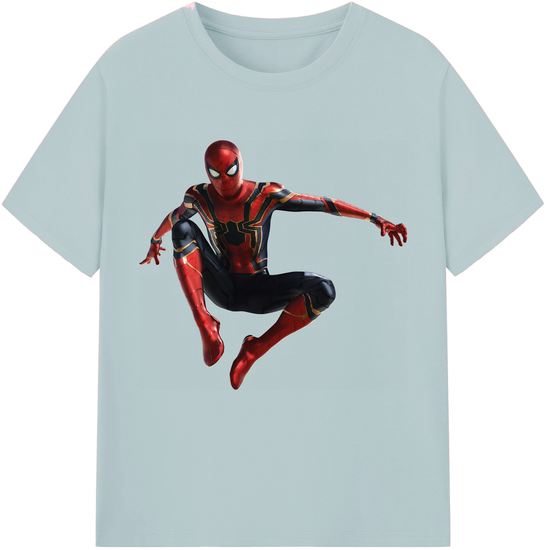 （画像用） Spider Man スパイダーマン 綿100％半袖Tシャツ（フロントプリント）